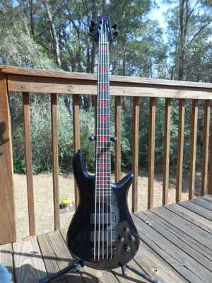 Spector Euro 5 LX, Alex Webster Sig, Solid Black, Mint!