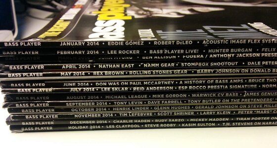 Bass Player Magazine Collection 2014