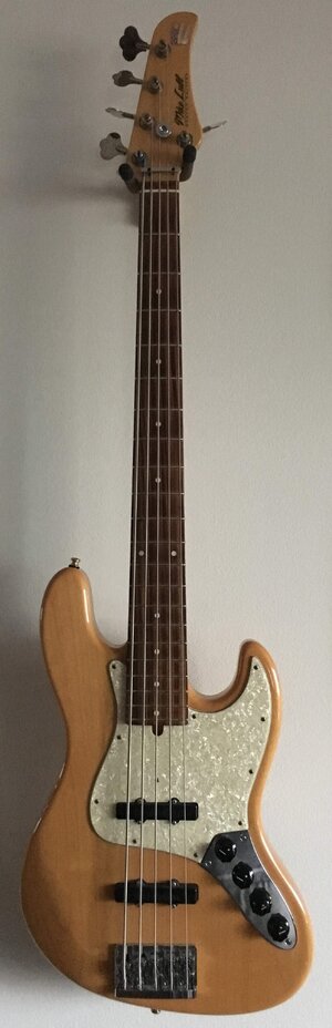 2000 Mike Lull M5V 5 string bass