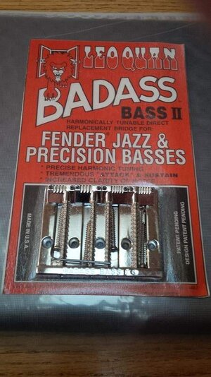 Badass II Bridge, Brand New, Unused, Slotted Saddles, Still In Original Package!!! $85 Shipped