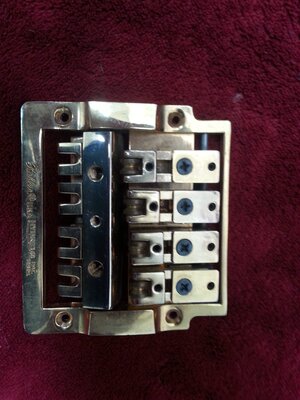 Gold Kahler bass tremolo