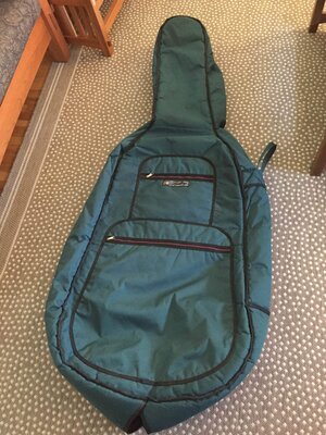 Free Knilling 3/4 Bass Cover (Green) Local - Berkeley,CA