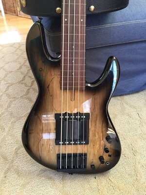 Fodera NYC Empire 5 String lined fretless