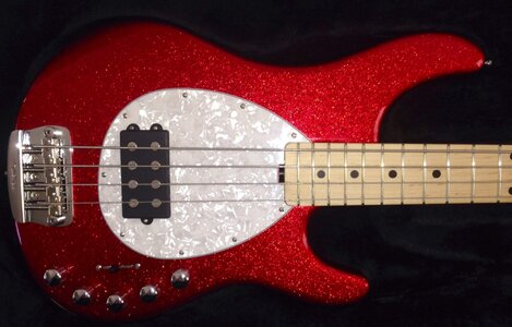 Cardinal red sparkle EBMM Sterling single H w/piezo