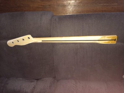 Tele Bass Neck - Off Modern Player Tele - Square Heel