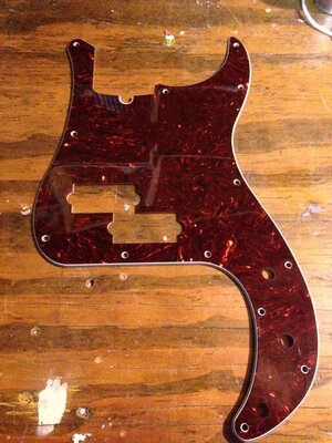 Fender P Bass Tort Shell pickguard 13 hole American Std