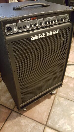 Genz Benz Contour 115 500w + Bag End S15B-D Red Excellent Condition Bass Cab