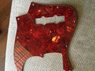 Vintage red tort pick guard