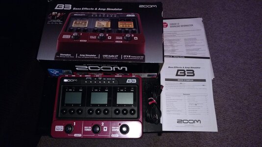 Zoom B3 Bass Multi-FX with USB Cable - $150 shipped