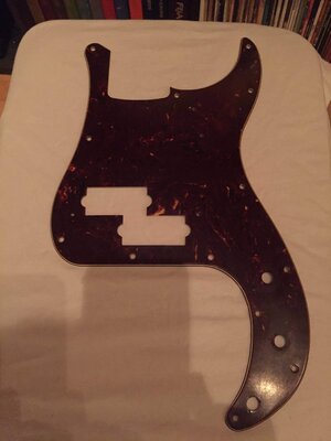 P-bass Tort Pickguard - Bluesman Vintage - Light Relic - Atlanta