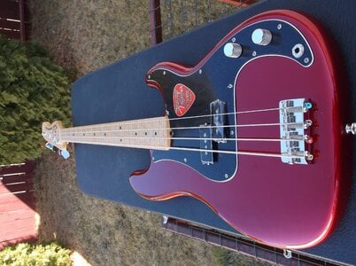 Fender Precision Bass USA Red American Special with 60th Ann Neck Plate $850 shipped