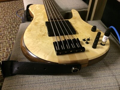 Fodera Matt Garrison Standard Box Elder Burl 33" Bass