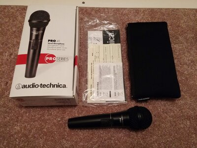 Audio Technica Pro 41 vocal microphone