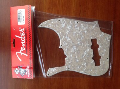 Jazz Bass Pickguards - New - Fender Pearloid and Allparts Tort