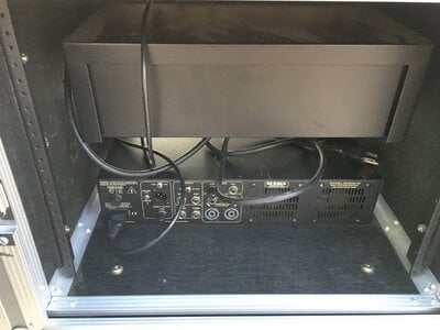 Mesa Big Block 750 Rackmount rig with shockmount case, and power conditioner