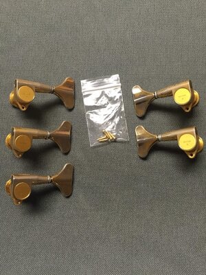 Gotoh 3 + 2 Gold Tuners