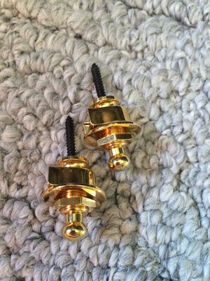 Gold Straplocks - Schaller and Dunlop