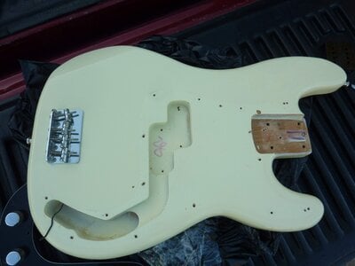 1999 Fender Precision Bass Body Olympic White