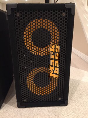 Markbass 102P 8ohm cabinet 1 with Mark Bass cover available @ $400, mint condition