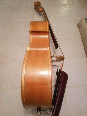 3/4 Size Hamburg Double Bass (Case, Pickup, Quiver, and Stand included)