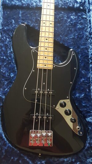 Mike Lull V4 Black w/ Matching Headstock