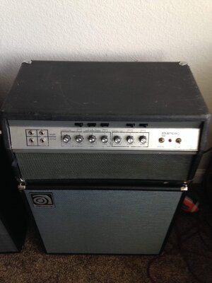 1974 Ampeg SVT with two sets of vintage preamp tubes and fresh sextet of TungSol 6550RI