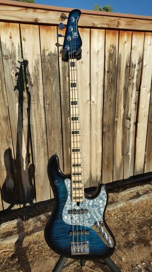 Mayones Jabba Classic. Dirty Blue Burst Beauty!