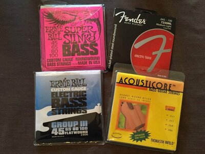 New Strings for Sale (Rounds, Flats, & Acousticore)