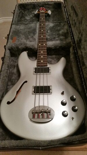 2004 Lakland Hollowbody Inca Silver