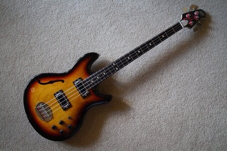 Lakland Skyline Hollowbody in Sunburst