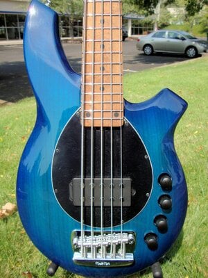 2014 PDN EBMM Bongo 5H Neptune Blue/ Roasted Maple Neck 8.9 lbs