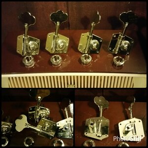 Fender Vintage Style Reverse 50s Tuners Tuning Machines "As New"