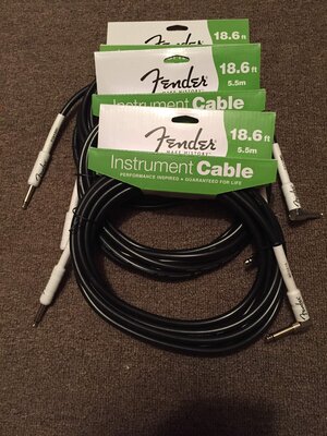 New Fender 18.6 ft performance instrument cables