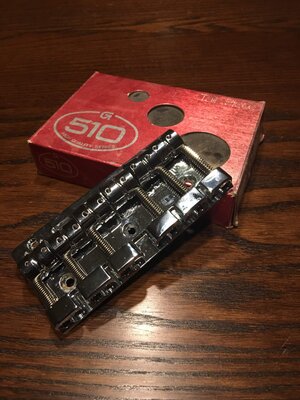 Gotoh quick release 6 string bass bridge