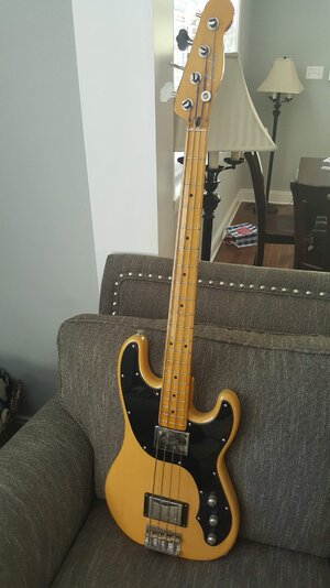 FENDER TELECASTER BASS Modern Player Butterscotch Blonde