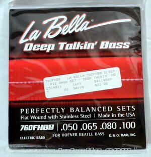 La Bella “Beatle” Bass 760FHBB Stainless Flats