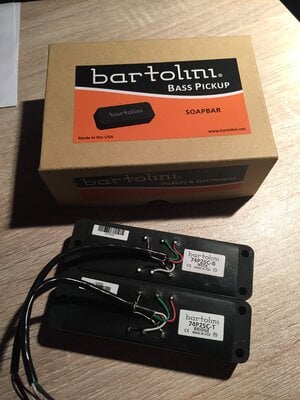 Bartolini 74P25C Dual Coils Soapbar Pickup Set