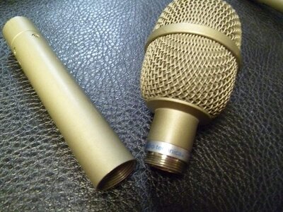 MICROPHONE AUDIO TECHNICA AT813 VINTAGE CONDENSER MADE IN JAPAN W/ CLIP & BAG