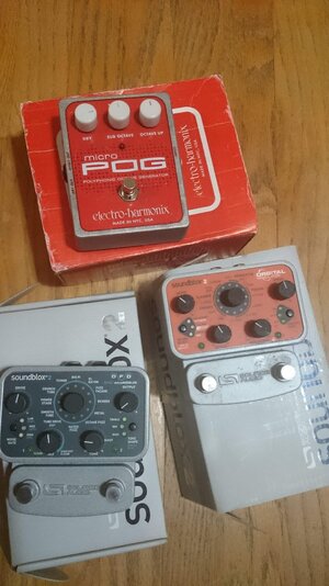 EHX MICROPOG SOUNDBLOX2 ORBITAL MODULATOR and OFD