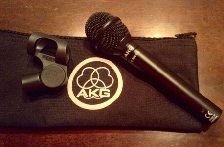 AKG C535 EB condenser microphone $150