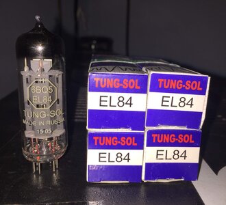 Tung-Sol el84 matched quad