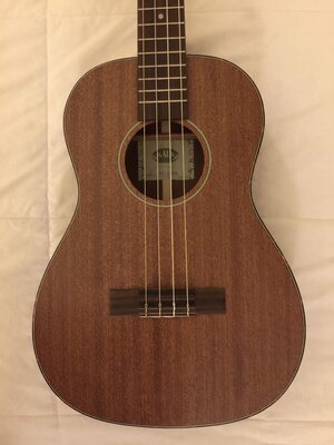 Kala Baritone Ukulele - Solid Mahogany with Premium Case