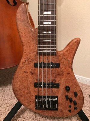 Price drop:Fodera Emperor Deluxe Maple Burl