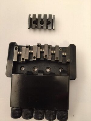 Black Steinberger Style Bridge and Nut