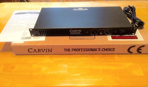 Carvin DCM200L One Space 200 watt Power Amp Made in USA!