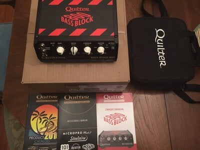 Almost New Quilter Bass Block 800