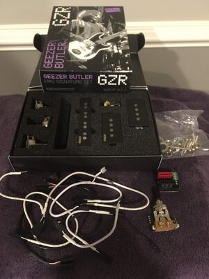 EMG Geezer Butler PJ Set with EMG 3 Way Switch & Buss