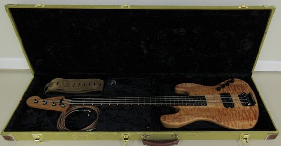 Custom JazzMan Bass, Exotic Wood, Premium Parts, Doner Designs