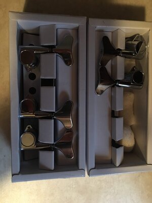 Brand new Gotoh Style Chrome 5 piece tuner