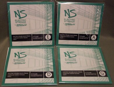 New - NS Design / D'Addario Traditional bass string set